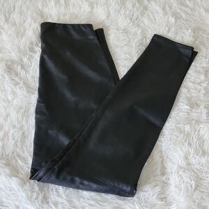 Divided Black Faux Leather Leggings